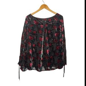 🌹Dalia Velvet Burnout Top